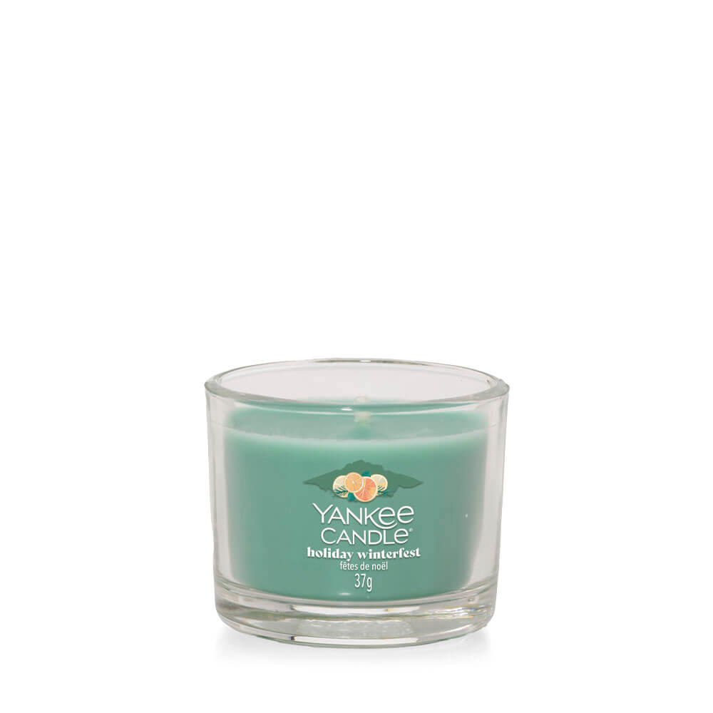 Yankee Candle Holiday Winterfest Glass Votive Candle