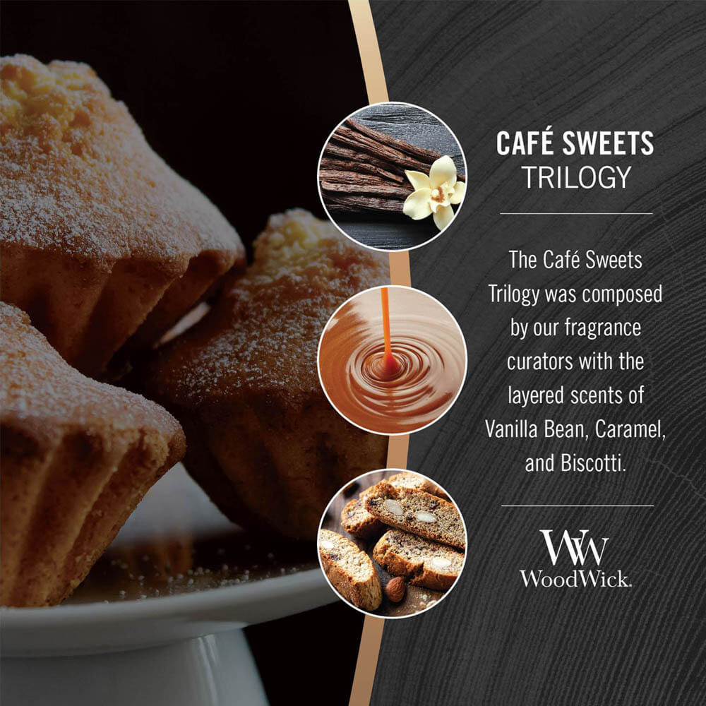 WoodWick Cafe Sweets Trilogy Large Jar Candle Image 1