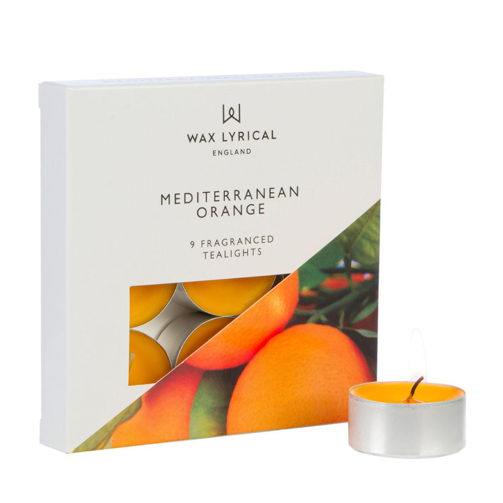 Wax Lyrical Mediterranean Orange Scented Tea Lights Image 1