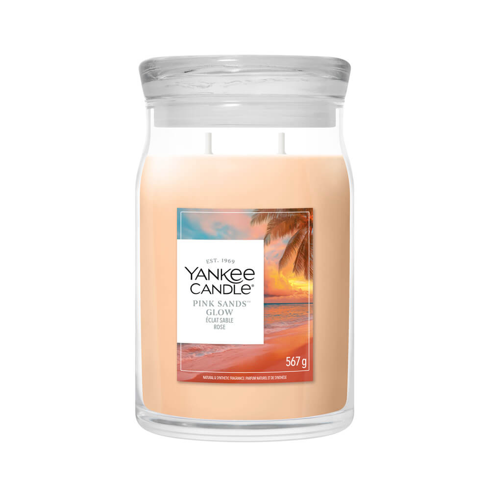 Yankee Candle Pink Sands Glow Signature Large Jar Candle