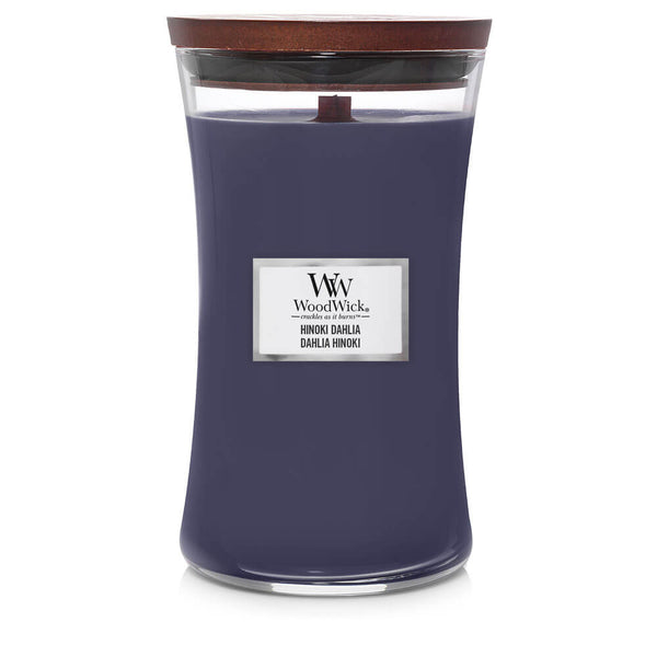 Hinoki Dahlia WoodWick® Large Hourglass Candle - Large Hourglass Candles