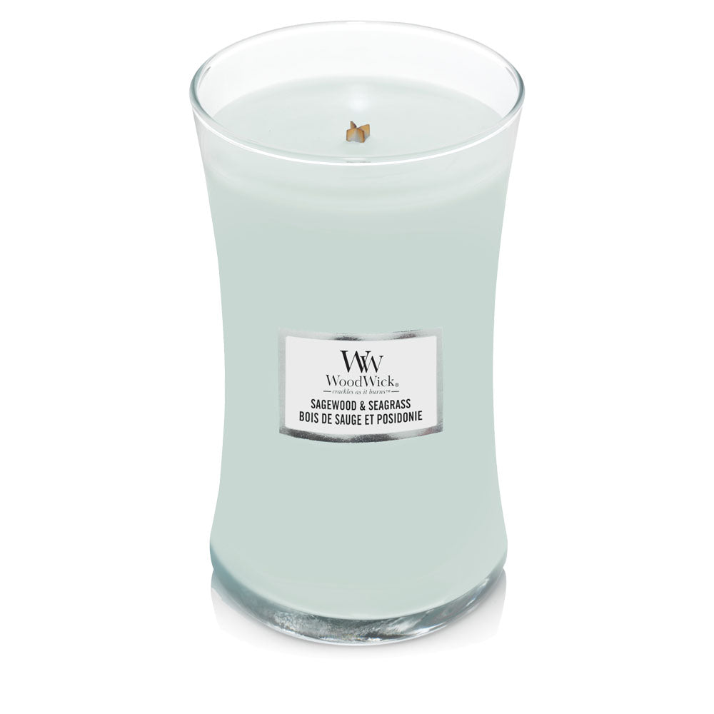 WoodWick Sagewood & Seagrass Candle - Scented Candle