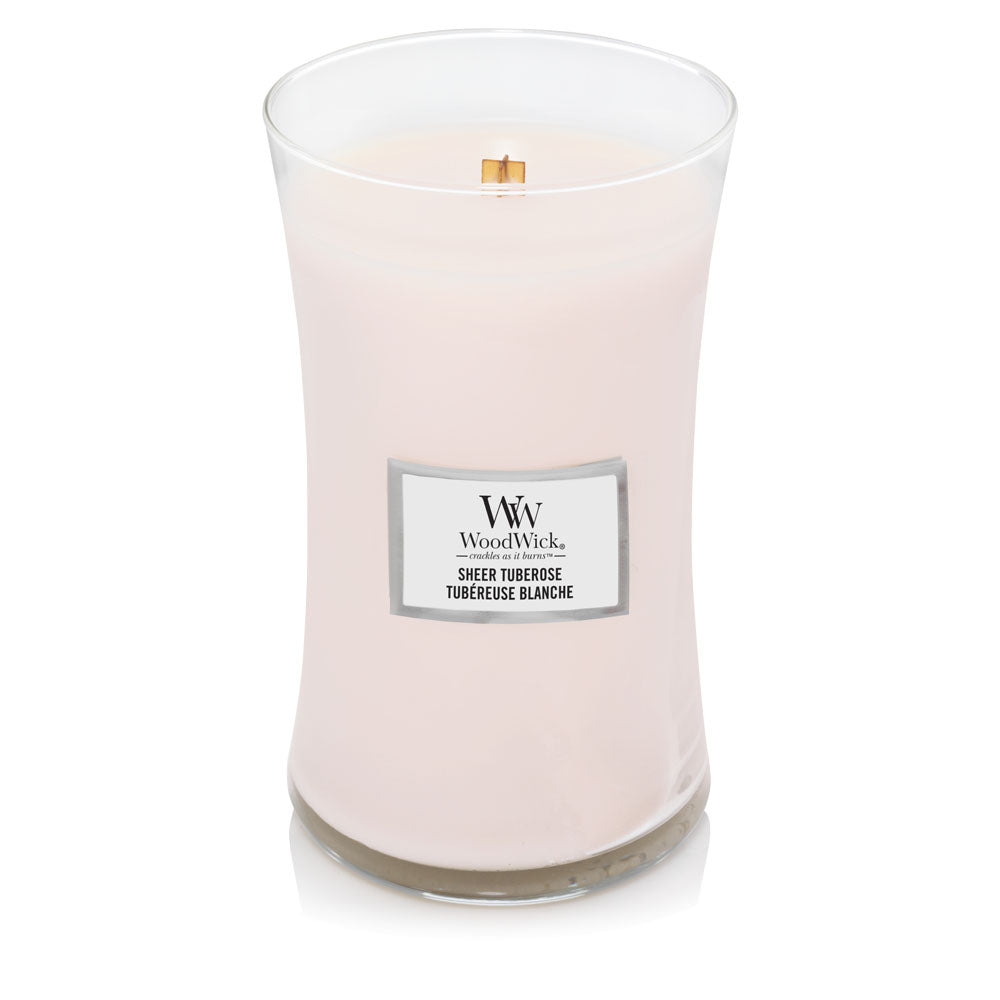 WoodWick Ellipse Scented Candle, Vanilla & Sea Salt, 16oz | Up to 50 Hours Burn Time