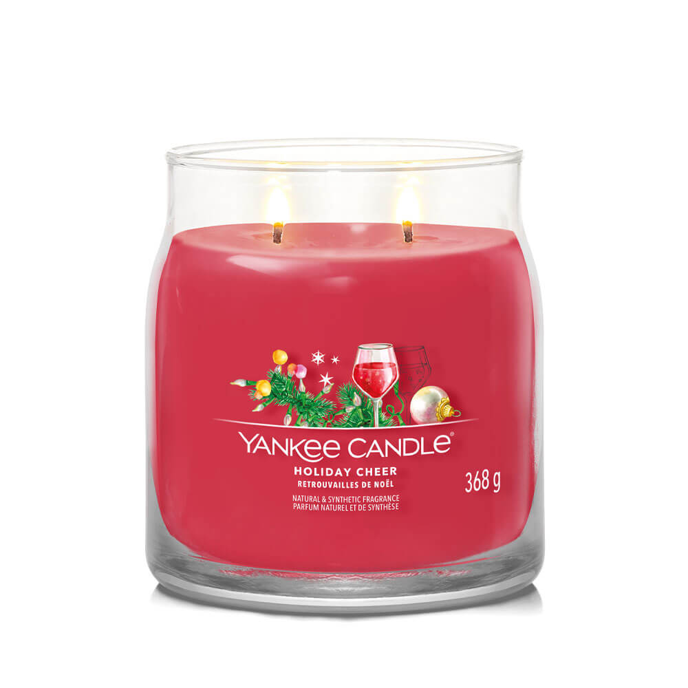 Yankee Candle Signature candles Jar ,Medium color Red