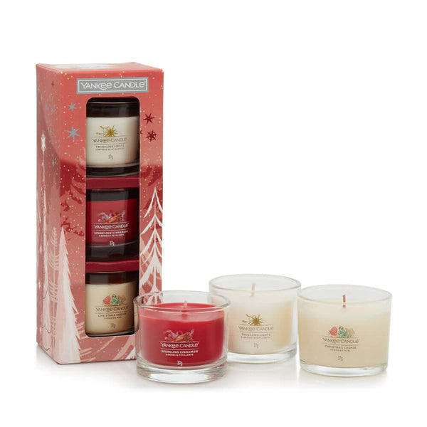 Yankee Candle Holiday Bright Lights 3 Filled Votive Gift Set - Candles  Direct