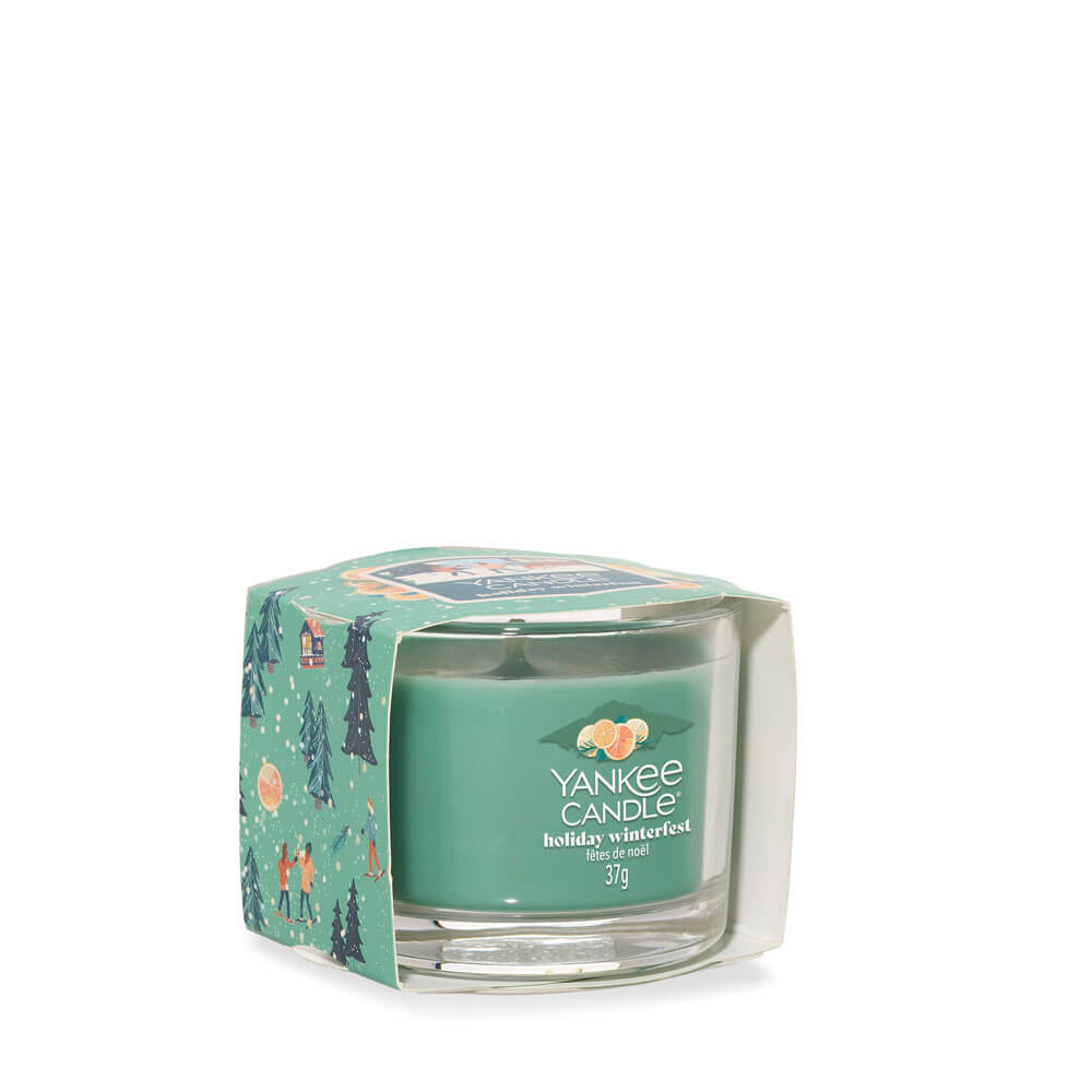 Yankee Candle Holiday Winterfest Glass Votive Candle