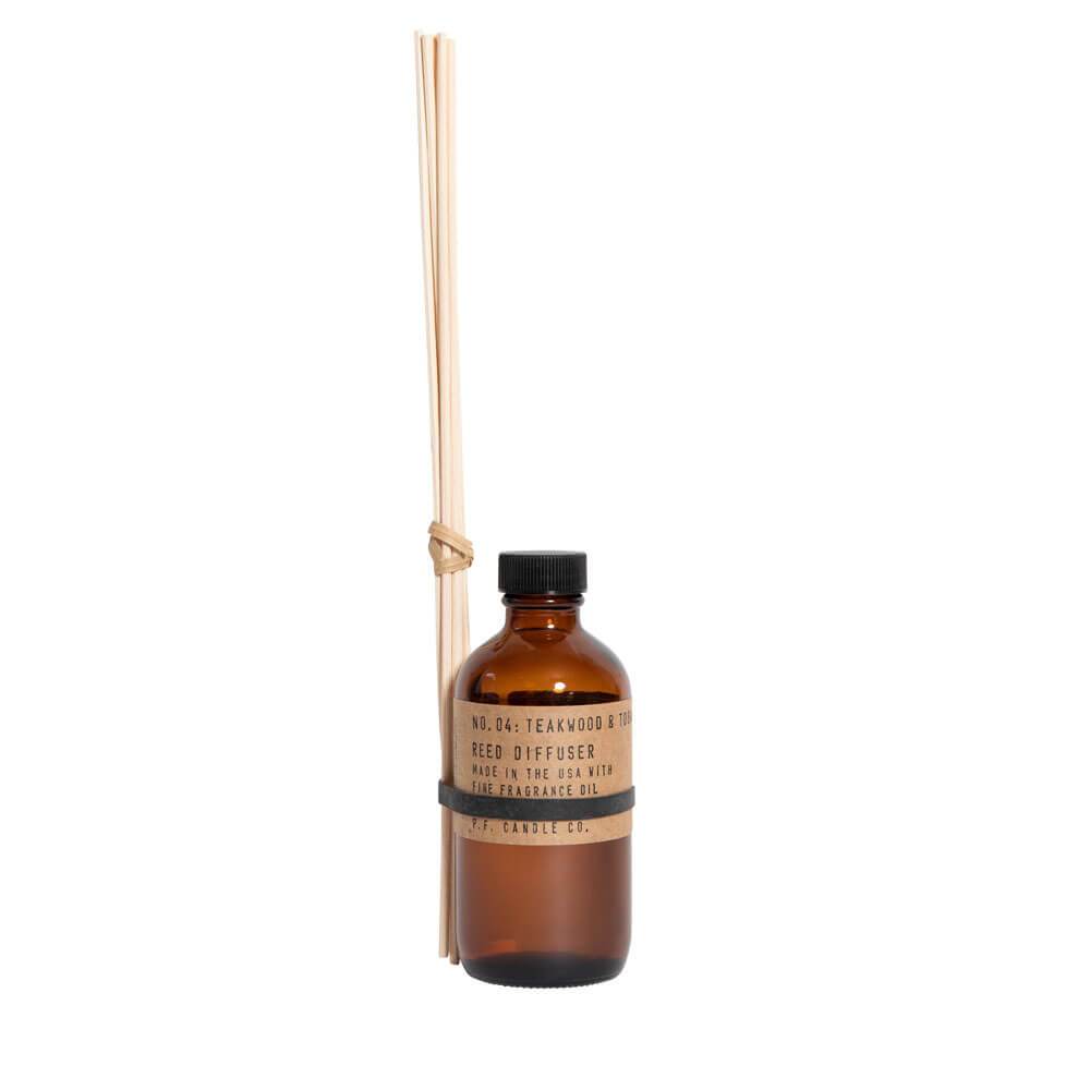 P.F. Candle Co. Teakwood And Tobacco Reed Diffuser Image 1