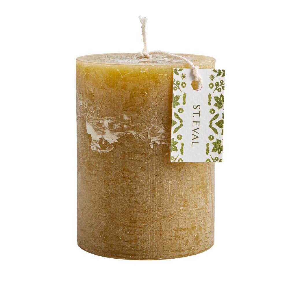 ST. Eval Moss Pillar Candle 10cm