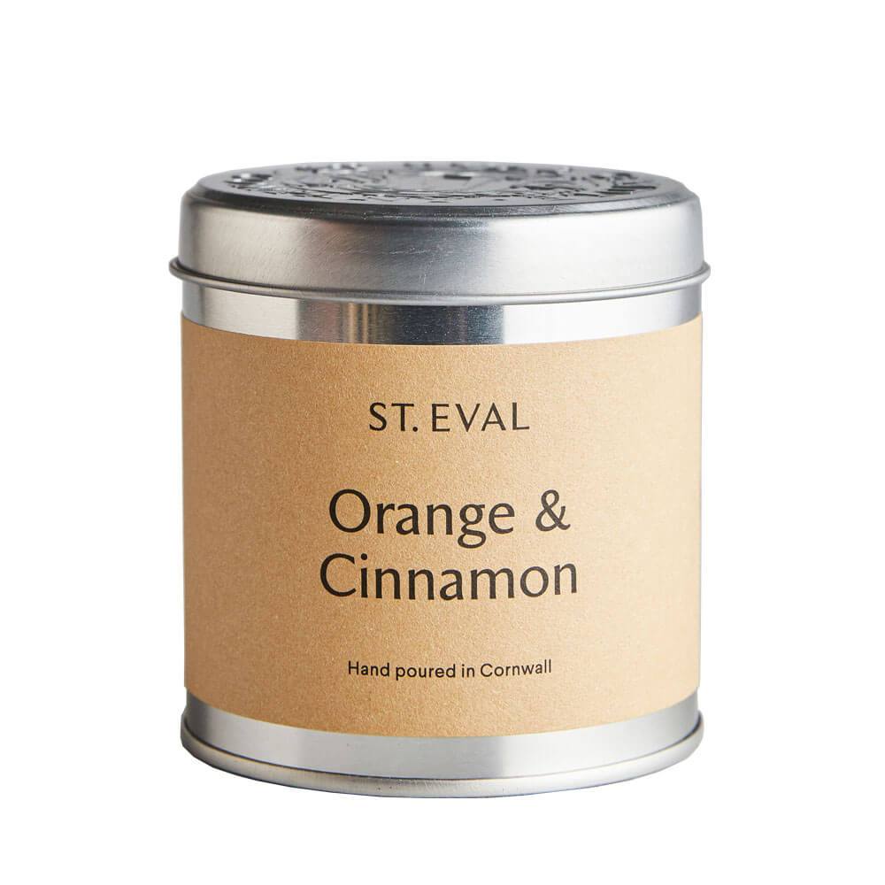 ST. Eval Orange And Cinnamon Scented Candle Tin Image 1