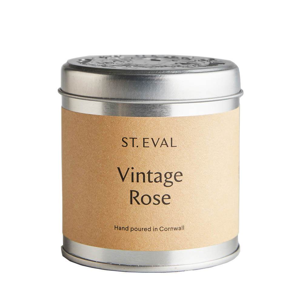 ST. Eval Vintage Rose Scented Candle Tin Image 1