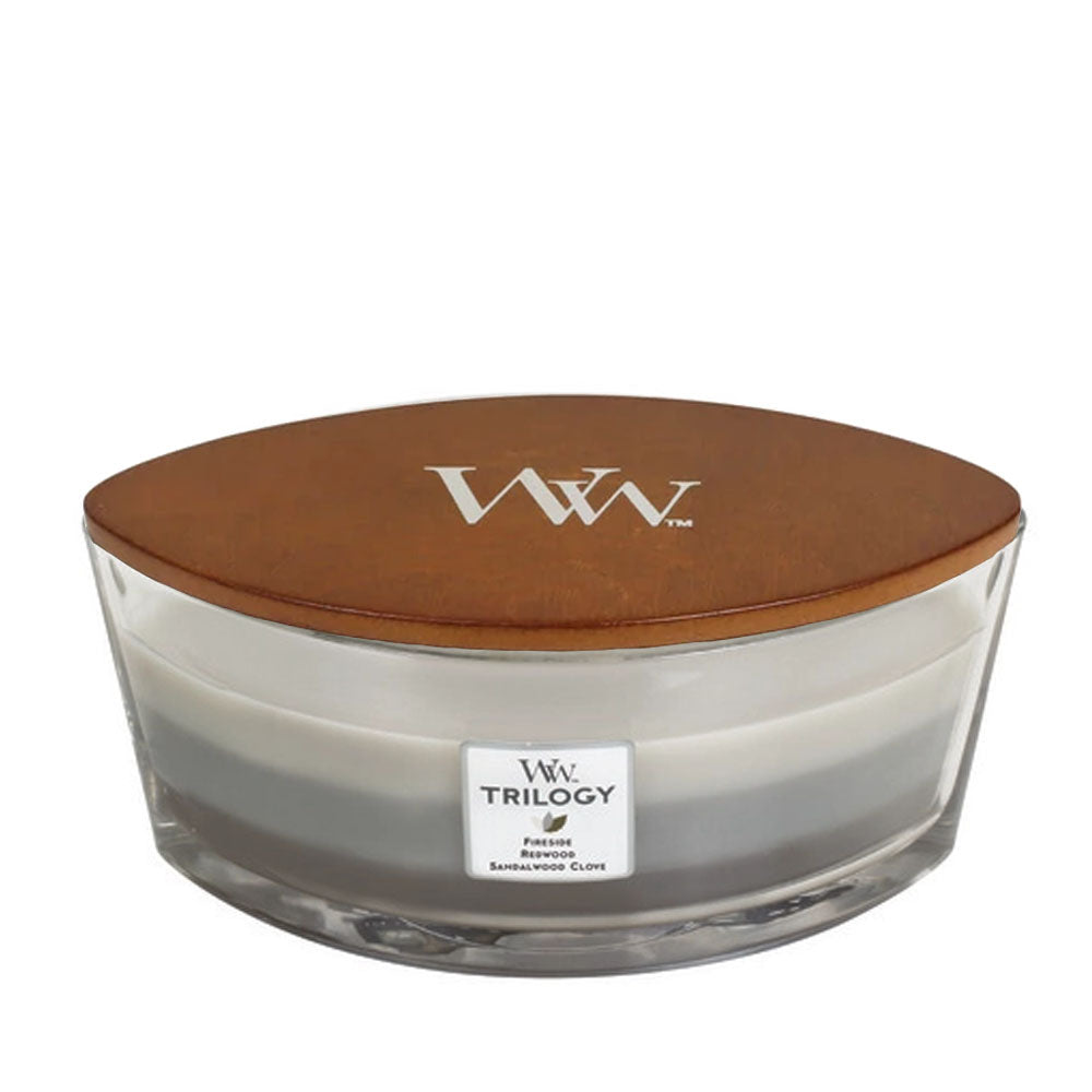 Ellipses Jar WoodWick Warm Woods Ellipse Jar Candle