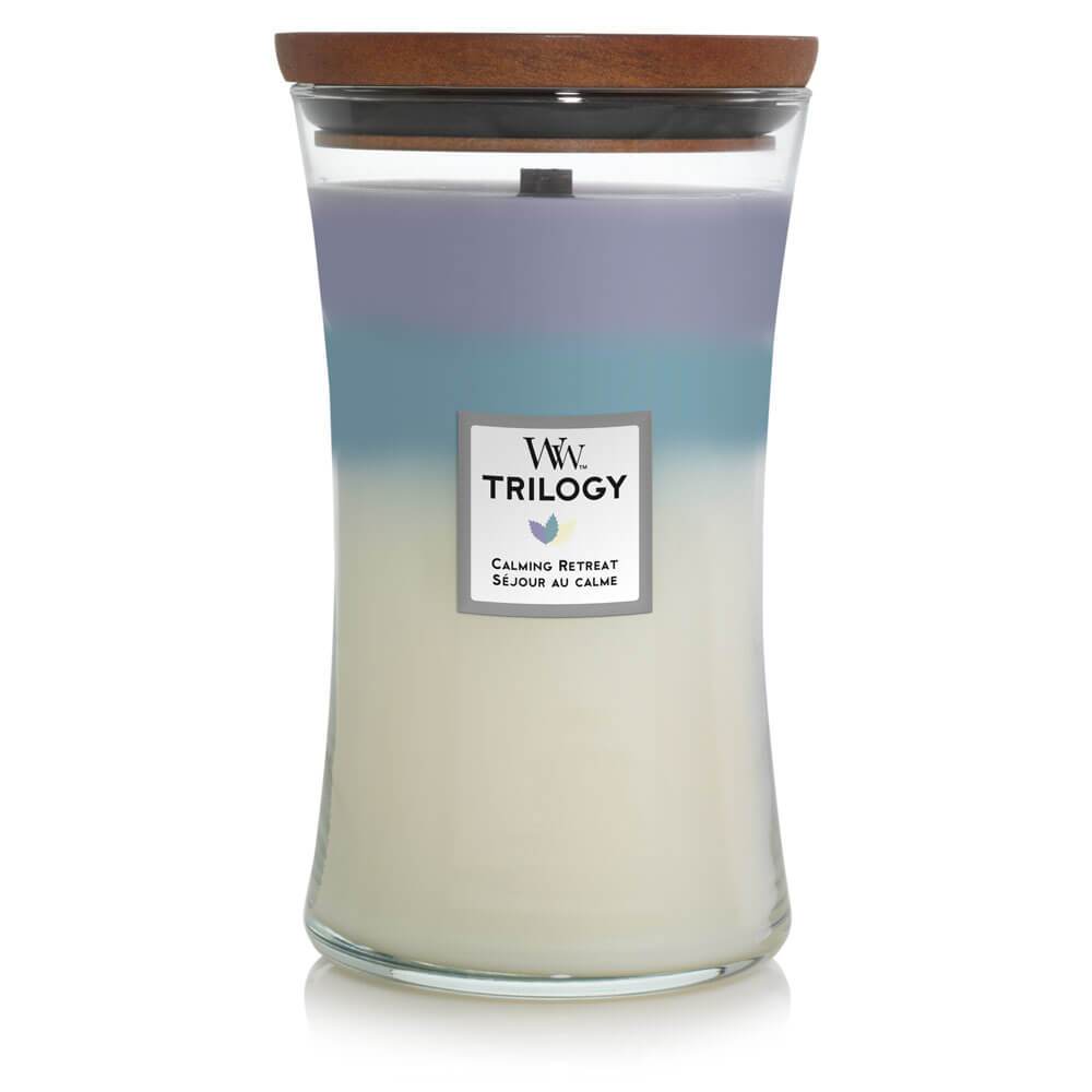 WoodWick Calming Retreat Trilogy Large Jar Candle Image 1