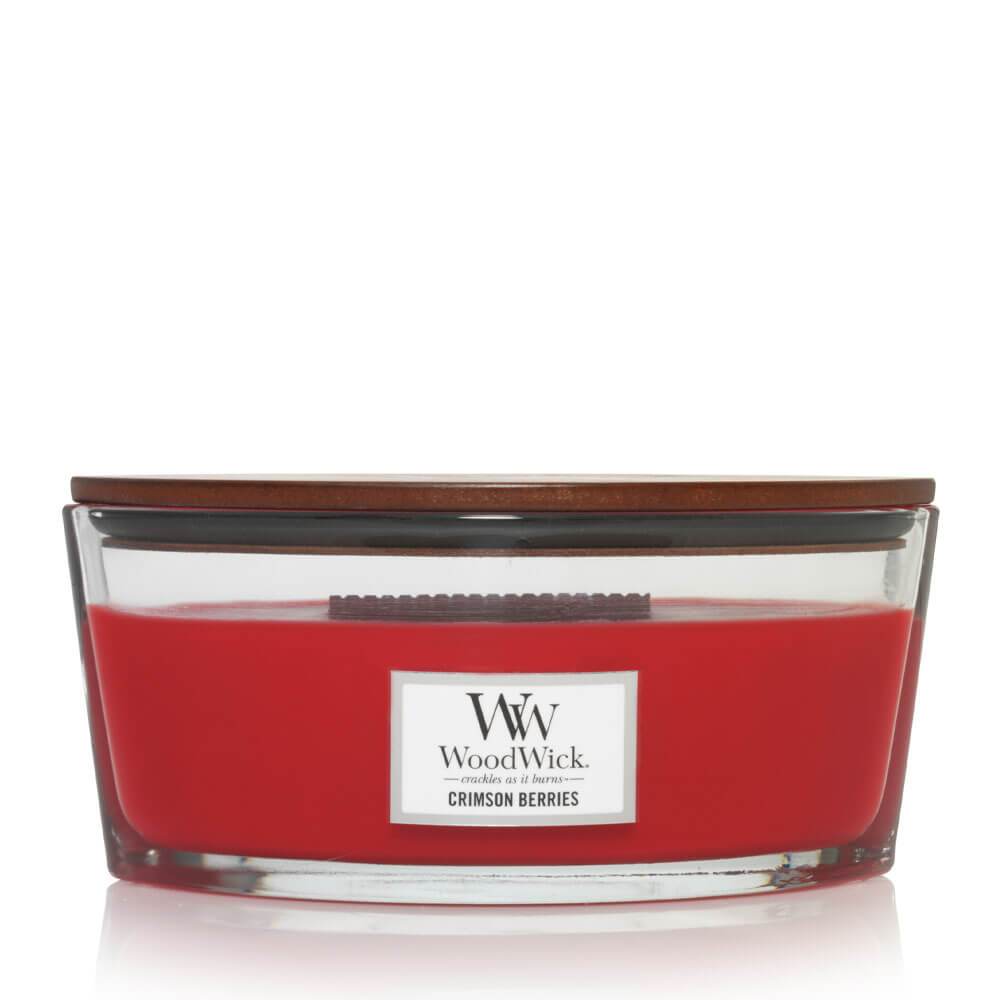 WoodWick Crimson Berries Ellipse Jar Candle Image 1