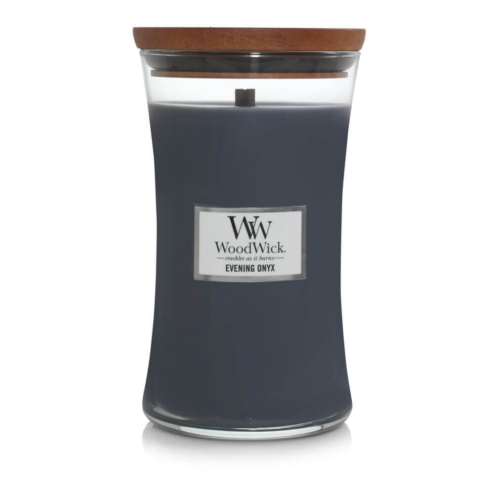 Woodwick Evening Onyx Large Jar Candle Image 1