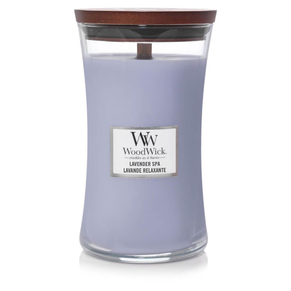 WoodWick Lavender Spa Large Jar Candle Image 1