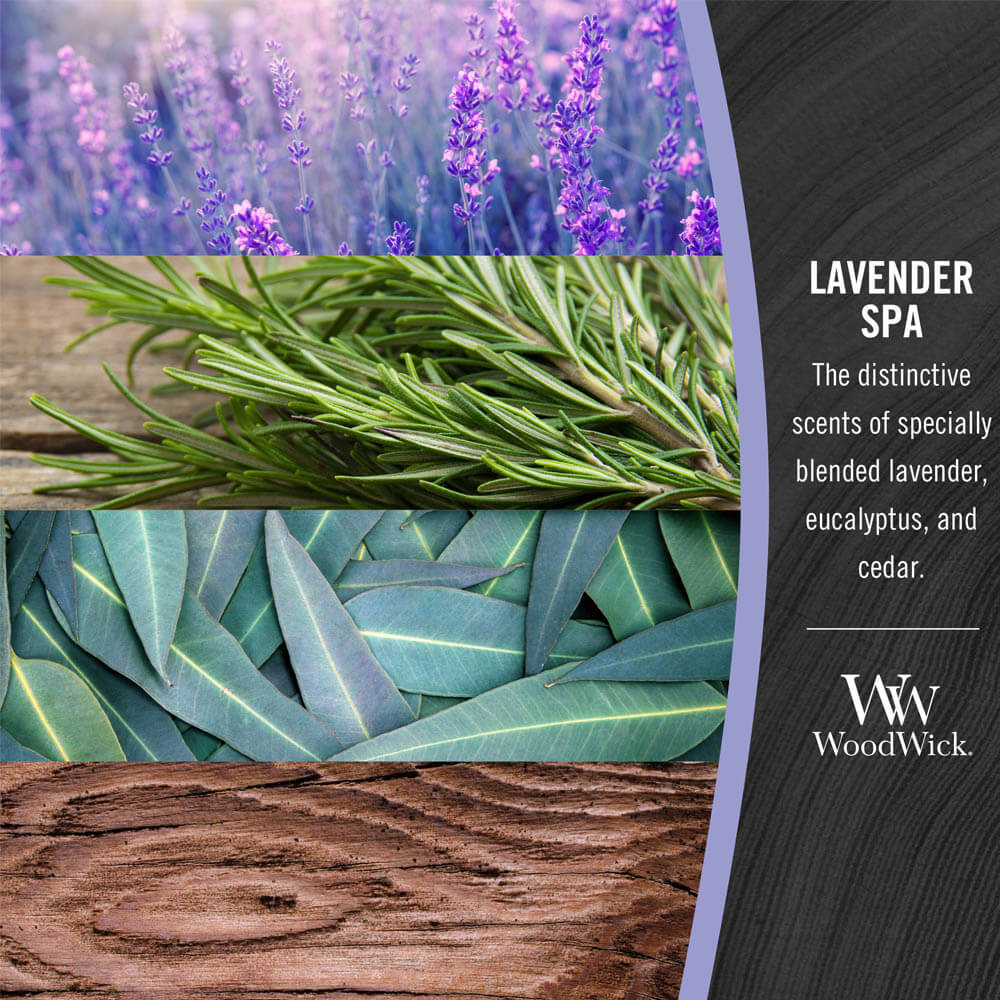 WoodWick Lavender Spa Ellipse Jar Candle Image 1