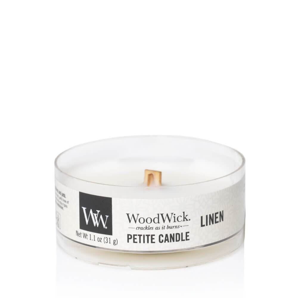 WoodWick Linen Petite Candle Image 1