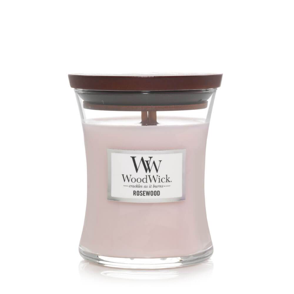 Woodwick Rosewood Medium Jar Candle Image 1