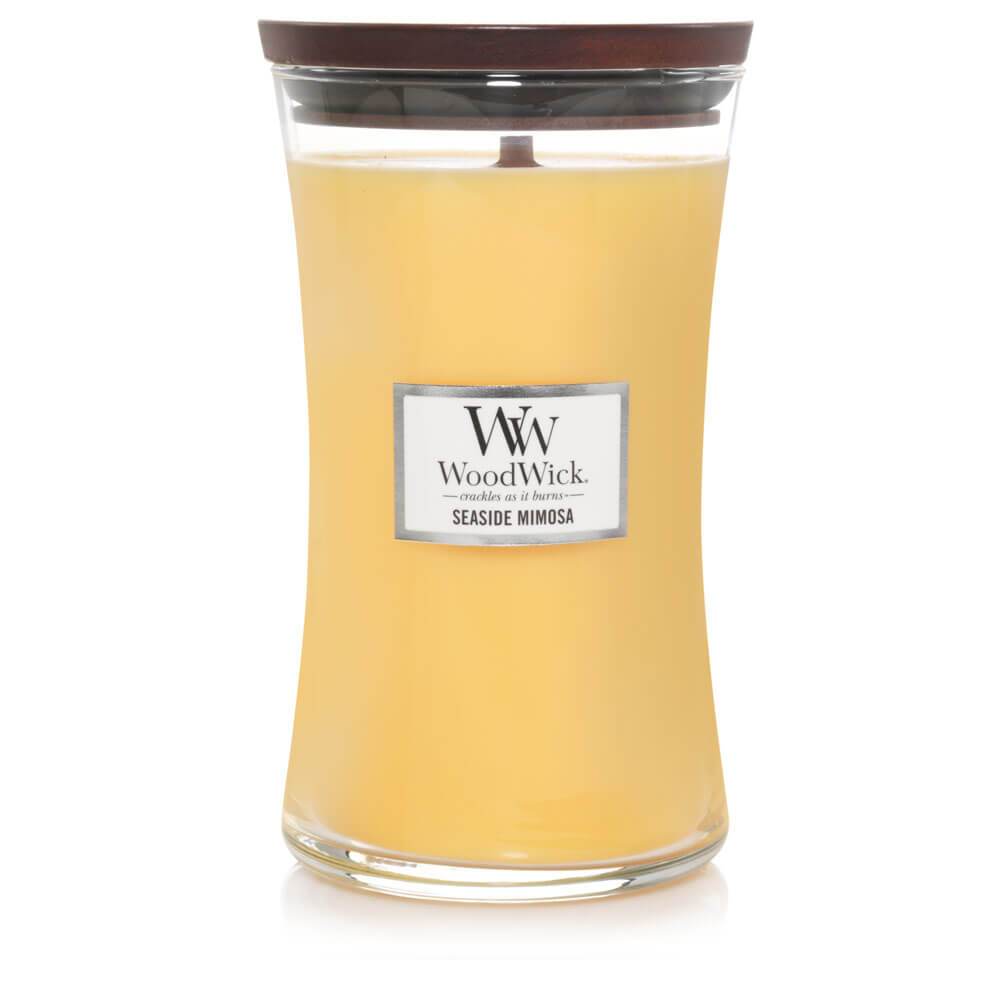 WoodWick Seaside Mimosa Large Jar Candle Image 1