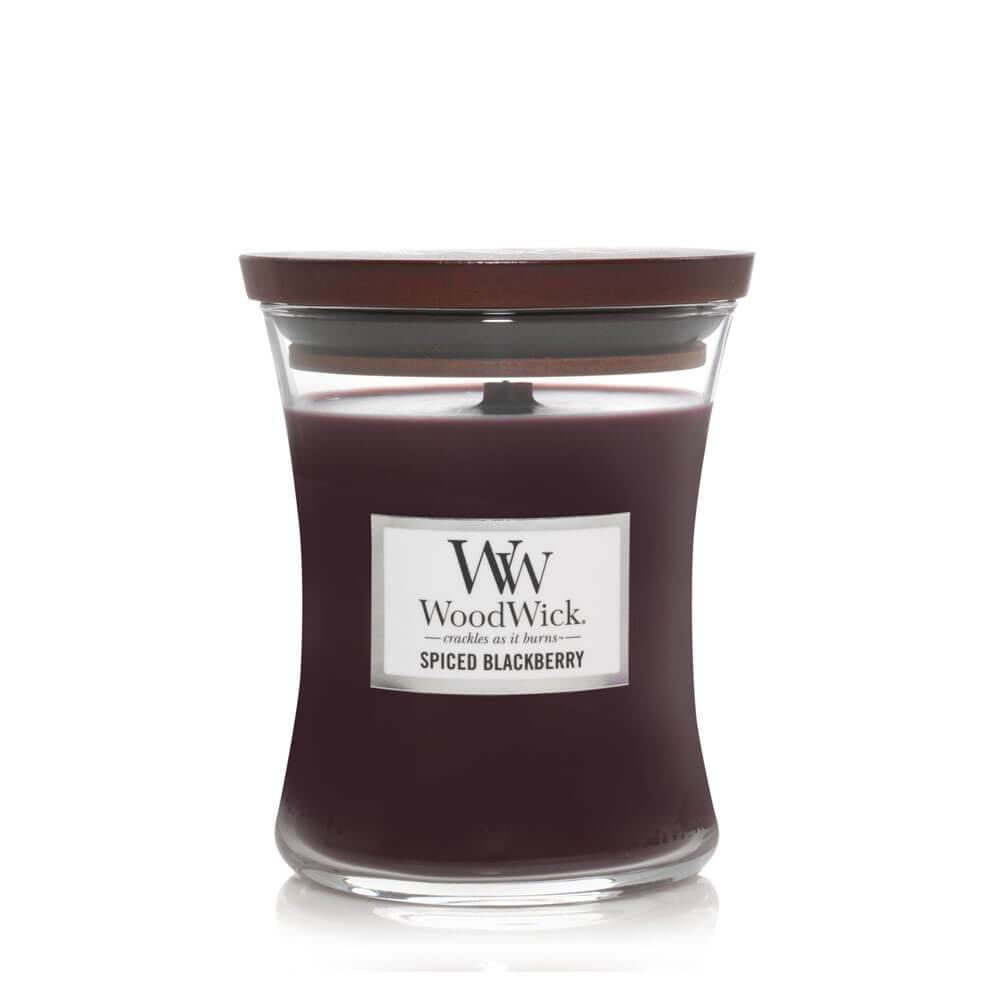 WoodWick Spiced Blackberry Medium Jar Candle Image 1