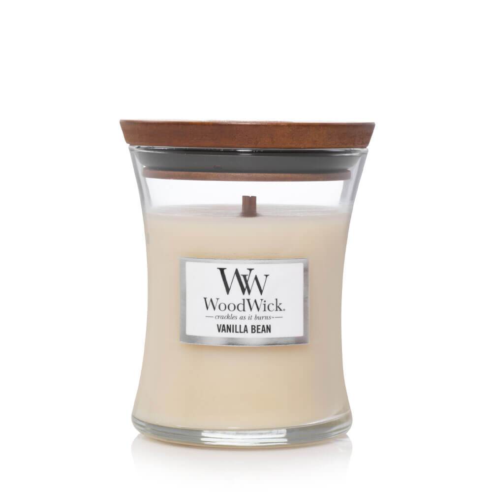 WoodWick Vanilla Bean Medium Jar Candle Image 1