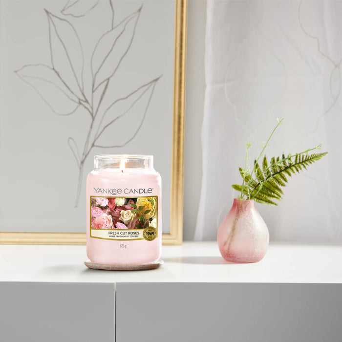 Yankee Candle Fresh Cut Roses Large Jar Candle