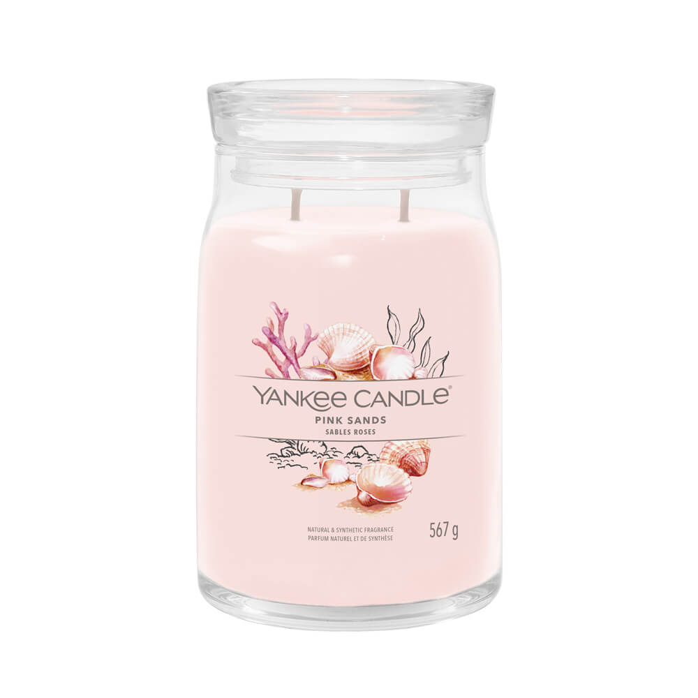Real Living Bermuda Sands Pink Jar Candle, 22 oz.