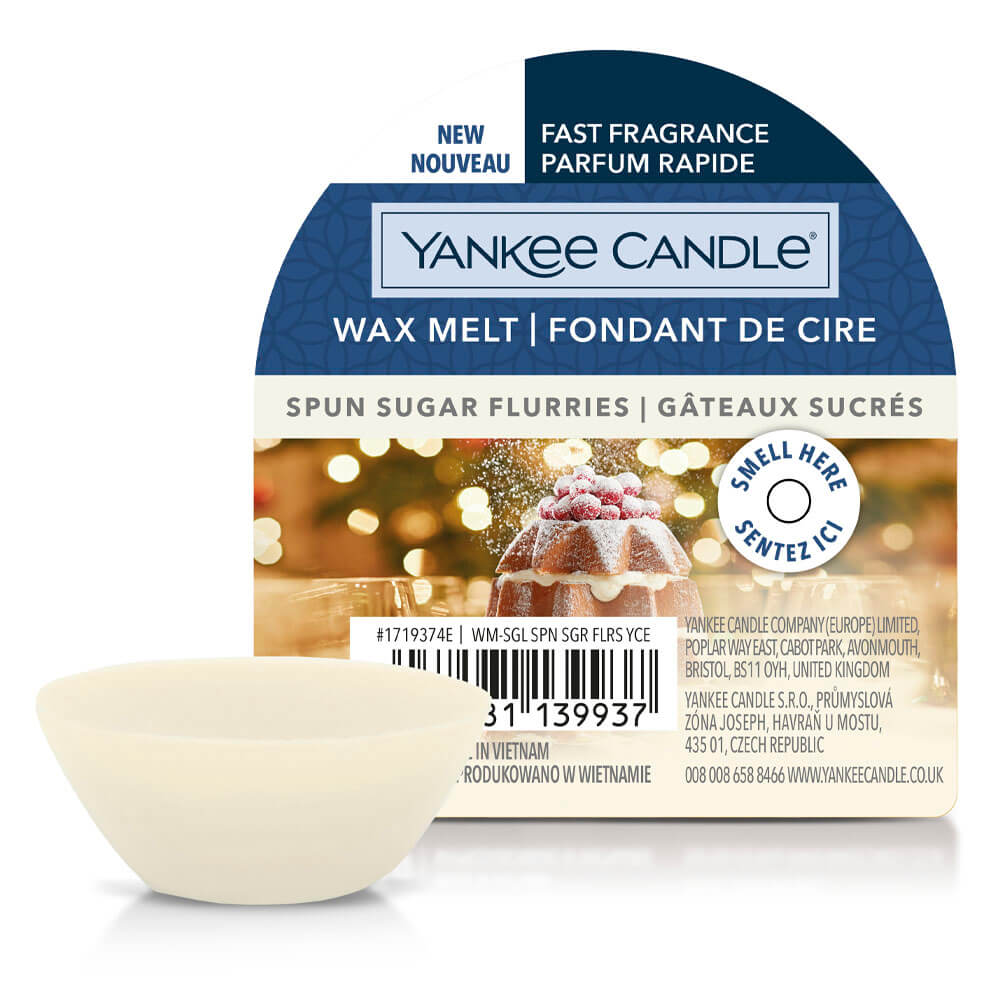 Yankee Candle Spun Sugar Flurries Wax Melt - Candles Direct