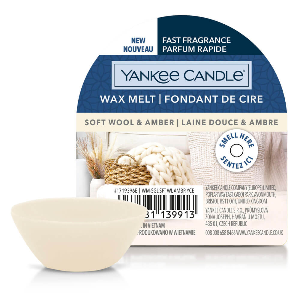 Candela Tumbler Grande Soft Wool & Amber - Yankee Candle - FloralGarden