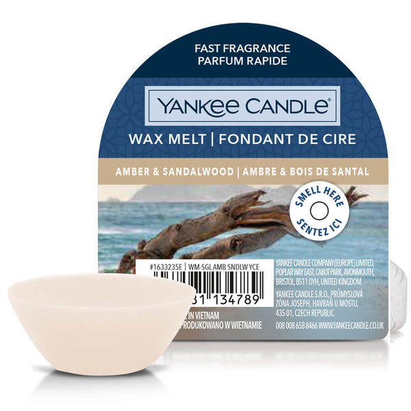 Yankee Candle Wax Melt Amber & Sandalwood - Scented Wax Melts