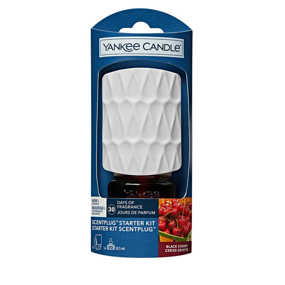 Yankee Candle Black Cherry Organic ScentPlug Starter Kit Candles Direct