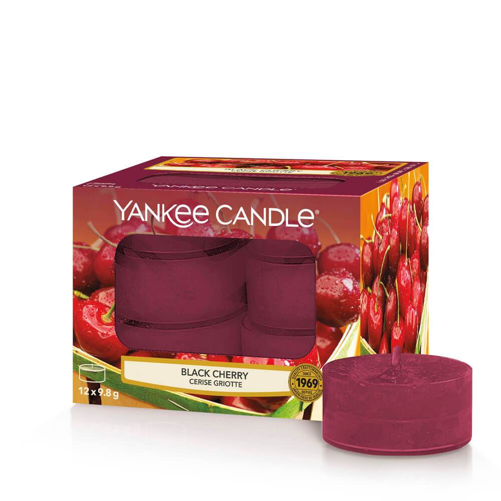 Yankee Candle Black Cherry Scented Tea Lights Image 1
