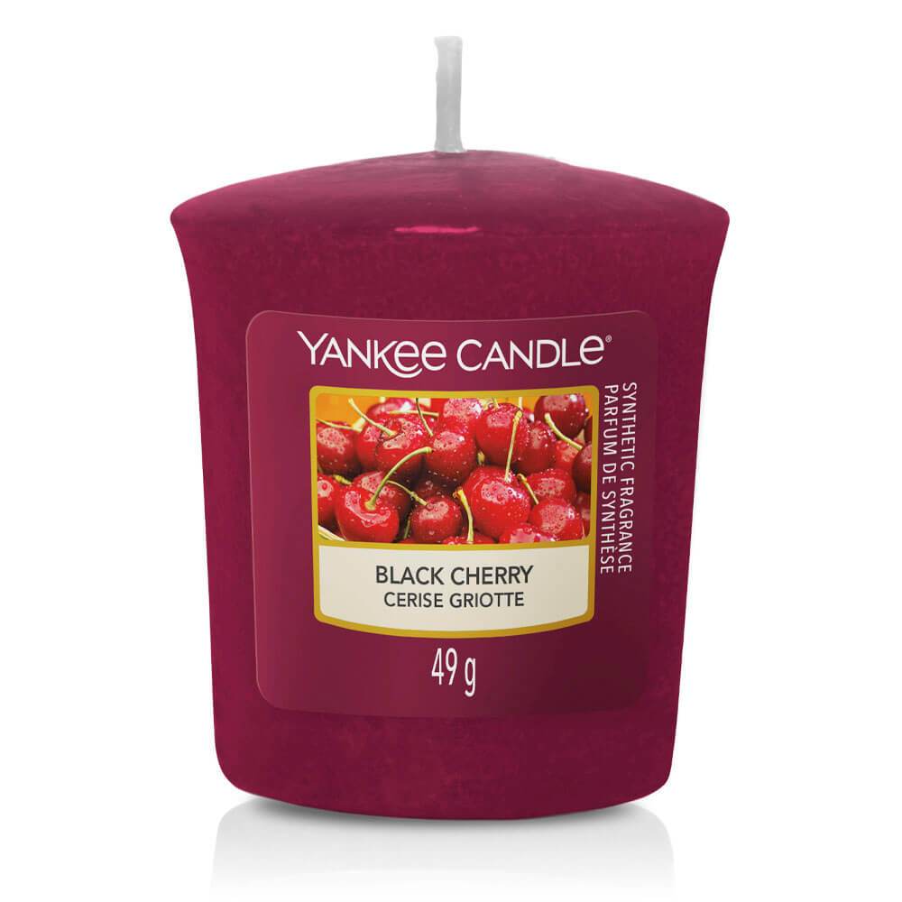 Yankee Candle Black Cherry Votive Candle Image 1