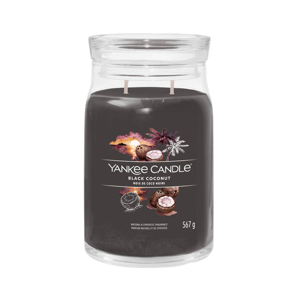 Yankee Candle SIGNATURE LARGE JAR BLACK COCONUT - Candela