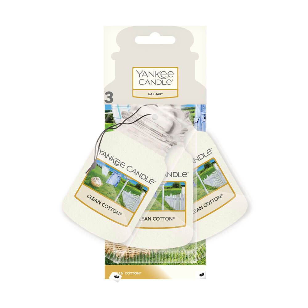 Yankee Candle Clean Cotton Car Jar 3 Pack Image 1