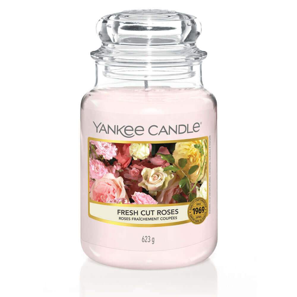 Yankee Candle Fresh Cut Roses Large Jar Candle Image 1
