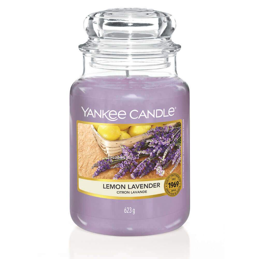 Yankee Candle SIGNATURE LARGE JAR LEMON LAVENDER - Candela