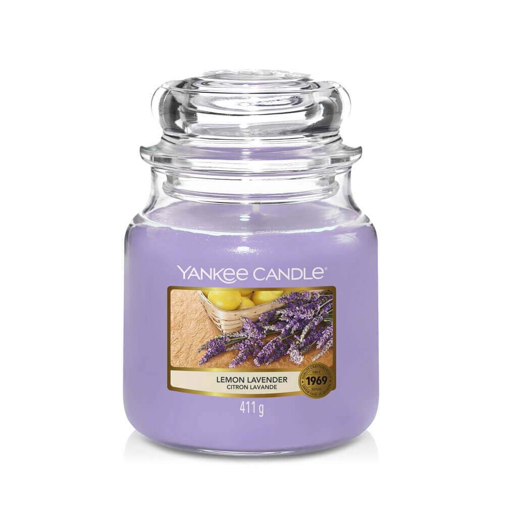 Yankee Candle Lemon Lavender Medium Jar Candle Image 1