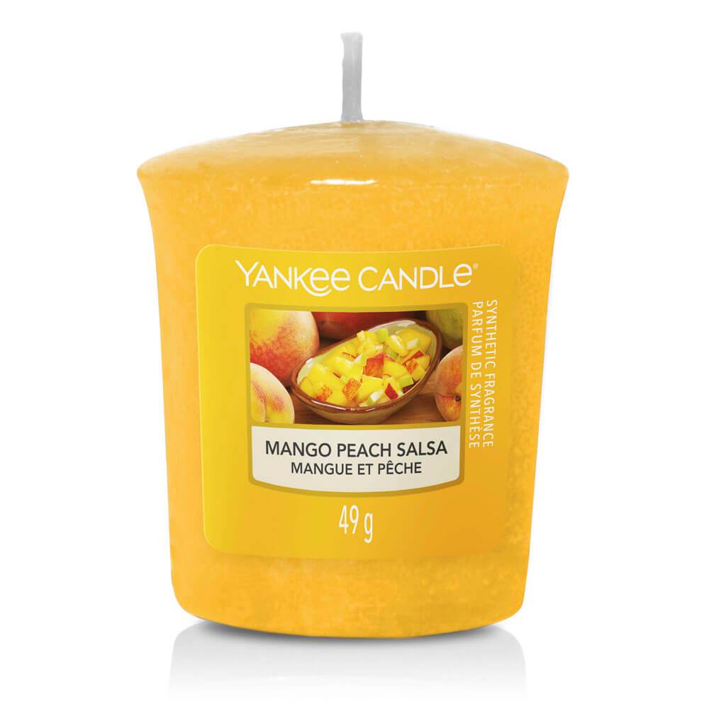 Candela Votiva Yankee Candle - Profumo Mango Peach Salsa, Fino A 15 Ore Di Fragranza, 49g - Foto 6
