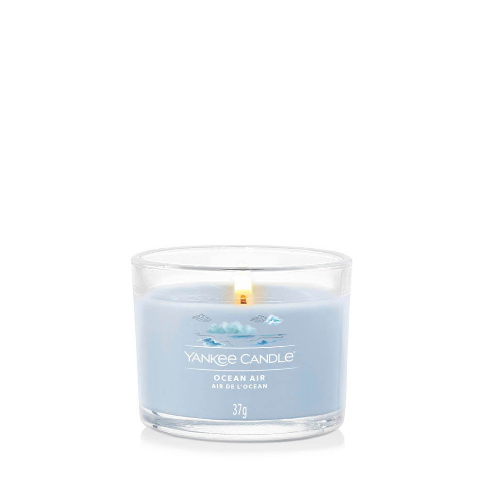 Yankee Candle Ocean Air Glass Votive Candle - Candles Direct