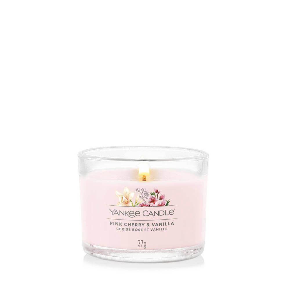 Yankee Candle Pink Sands Glass Votive Candle 3 Pack - Candles Direct