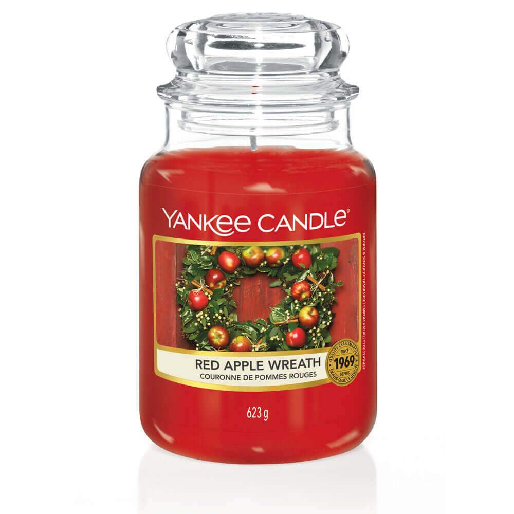 Yankee Candle Red Apple Wreath Large Jar Candle Image 1