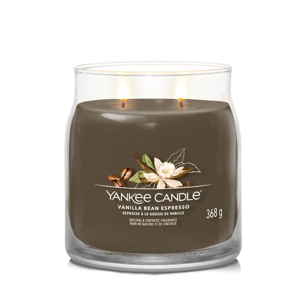 Yankee Candle Vanilla Bean Espresso Signature Medium Jar Candle - Candles  Direct